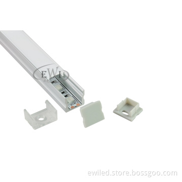 Anodized led alu profile for recessed wall lights